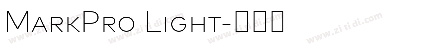 MarkPro Light字体转换